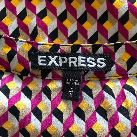 Express brand misses zip front tunic, size M - Picture 6 of 7